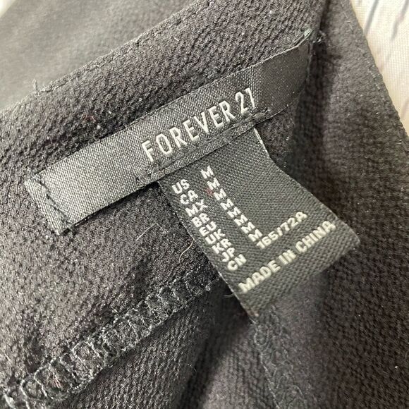 Forever 21 Split Leg Wide Pants Black M - Picture 6 of 7